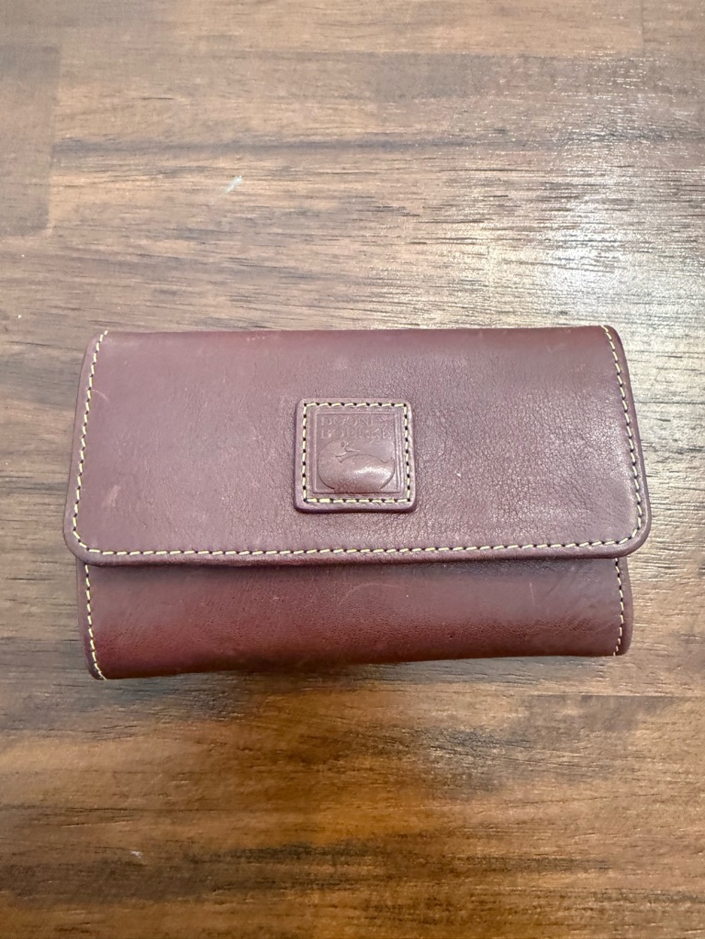 Leather Trifold Wallet - Brown